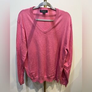 Brooks Brothers Rose V-Neck Sweater